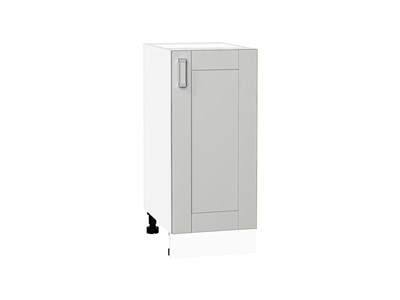 Шкаф нижний с 1-ой дверцей Лофт Белый, Grey Silk, 350 В*Ш*Г 816*350*480, фасад МДФ  Grey Silk, корпус  Белый ms2510VVT_69688