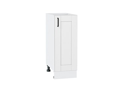 Шкаф нижний с 1-ой дверцей Лофт Белый, Super White, 300 В*Ш*Г 816*300*480, фасад МДФ  Super White, корпус  Белый ms2510VVT_55306