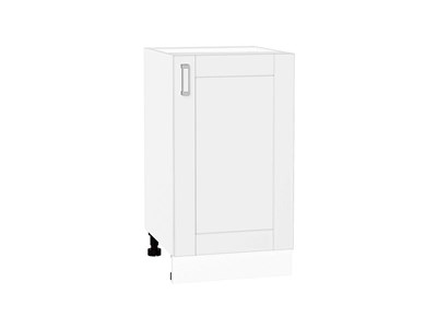 Шкаф нижний с 1-ой дверцей Лофт Белый, White Silk, 450 В*Ш*Г 816*450*480, фасад МДФ  White Silk, корпус  Белый ms2510VVT_60084