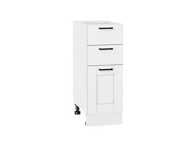 Шкаф нижний с 3-мя ящиками Лофт Белый, Super White, 300 В*Ш*Г 816*300*480, фасад МДФ  Super White, корпус  Белый ms2510VVT_55541