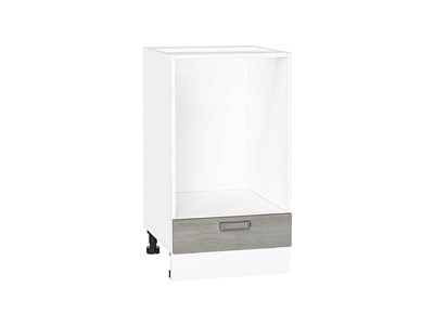 Шкаф нижний под духовку Лофт Белый, Cappuccino Veralinga, 450 В*Ш*Г 816*450*476, фасад МДФ  Cappuccino Veralinga, корпус  Белый ms2510VVT_67130