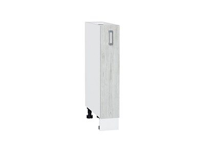 Шкаф нижний бутылочница Лофт Белый, Nordic Oak, 150 В*Ш*Г 816*150*480, фасад МДФ  Nordic Oak, корпус  Белый ms2510VVT_36120