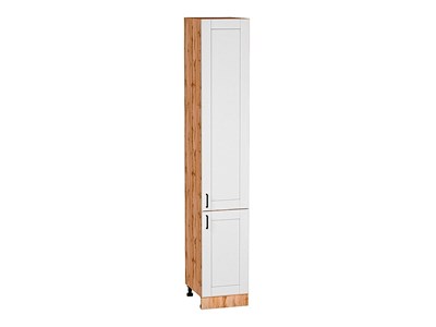 Шкаф пенал с 2-мя дверцами Лофт Дуб Вотан, Super White, 2340, 400 В*Ш*Г 2336*400*576, фасад МДФ  Super White, корпус  Дуб Вотан ms2510VVT_63434