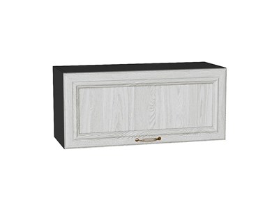 Шкаф верхний горизонтальный Шале Graphite, White Dreamline, 800 В*Ш*Г 358*800*320, фасад МДФ  White Dreamline, корпус  Graphite ms2510VVT_53732