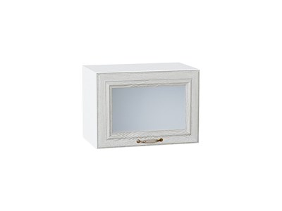 Шкаф верхний горизонтальный остекленный Шале Белый, White Dreamline, 500 В*Ш*Г 358*500*320, фасад МДФ/Стекло  White Dreamline, корпус  Белый ms2510VVT_53715
