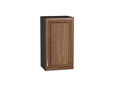 Шкаф верхний с 1-ой дверцей Шале Graphite, Brown Dreamline, 720, 400 В*Ш*Г 716*400*320, фасад МДФ  Brown Dreamline, корпус  Graphite ms2510VVT_53778