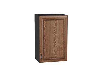 Шкаф верхний с 1-ой дверцей Шале Graphite, Brown Dreamline, 720, 450 В*Ш*Г 716*450*320, фасад МДФ  Brown Dreamline, корпус  Graphite ms2510VVT_53779