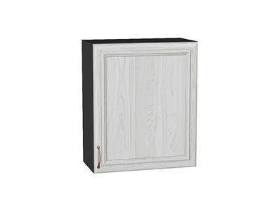 Шкаф верхний с 1-ой дверцей Шале Graphite, White Dreamline, 720, 600 В*Ш*Г 716*600*320, фасад МДФ  White Dreamline, корпус  Graphite ms2510VVT_53761