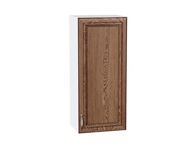 Шкаф верхний с 1-ой дверцей Шале Белый, Brown Dreamline, 920, 400 В*Ш*Г 920*400*320, фасад МДФ  Brown Dreamline, корпус  Белый ms2510VVT_53773