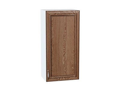 Шкаф верхний с 1-ой дверцей Шале Белый, Brown Dreamline, 920, 450 В*Ш*Г 920*450*302, фасад   Brown Dreamline, корпус  Белый ms2510VVT_53774
