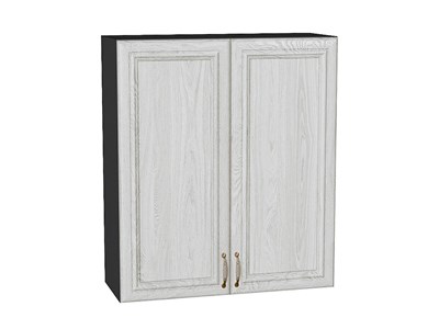 Шкаф верхний с 2-мя дверцами Шале Graphite, White Dreamline, 920, 800 В*Ш*Г 920*800*302, фасад   White Dreamline, корпус  Graphite ms2510VVT_53818