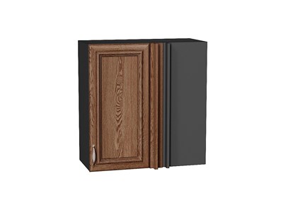 Шкаф верхний прямой угловой Шале Graphite, Brown Dreamline, 690 В*Ш*Г 716*690*345, фасад МДФ  Brown Dreamline, корпус  Graphite ms2510VVT_53745