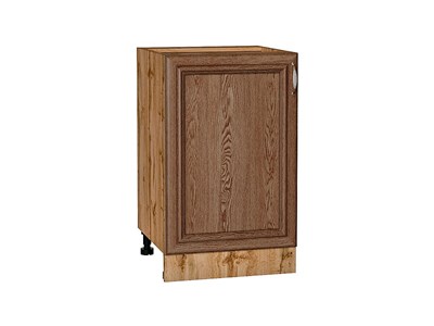 Шкаф нижний с 1-ой дверцей Шале Дуб Вотан, Brown Dreamline, 500 В*Ш*Г 816*500*480, фасад МДФ  Brown Dreamline, корпус  Дуб Вотан ms2510VVT_61371