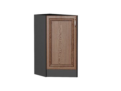 Шкаф нижний торцевой Шале Graphite, Brown Dreamline В*Ш*Г 816*296*554, фасад МДФ  Brown Dreamline, корпус  Graphite ms2510VVT_54006