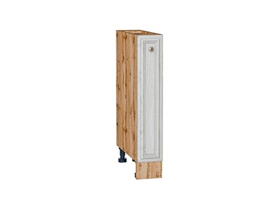 Шкаф нижний бутылочница Шале Дуб Вотан, White Dreamline, 150 В*Ш*Г 816*150*480, фасад МДФ  White Dreamline, корпус  Дуб Вотан ms2510VVT_61353