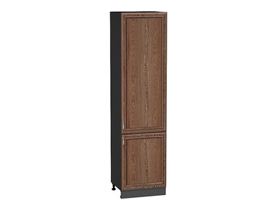 Шкаф пенал с 2-мя дверцами Шале Graphite, Brown Dreamline, 2340, 600 В*Ш*Г 2336*600*576, фасад МДФ  Brown Dreamline, корпус  Graphite ms2510VVT_54042