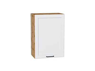 Шкаф верхний с 1-ой дверцей Барселона Дуб Вотан, Белый, 720, 500 В*Ш*Г 716*500*324, фасад МДФ  Белый, корпус  Дуб Вотан ms2510VVT_62709