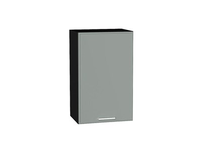 Шкаф верхний с 1-ой дверцей Квадро Graphite, Аквамарин, 720, 450 В*Ш*Г 716*450*321, фасад МДФ  Аквамарин, корпус  Graphite ms2510VVT_73094