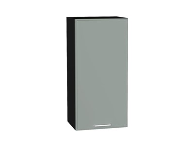Шкаф верхний с 1-ой дверцей Квадро Graphite, Аквамарин, 920, 450 В*Ш*Г 920*450*321, фасад МДФ  Аквамарин, корпус  Graphite ms2510VVT_73100