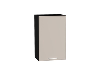 Шкаф верхний с 1-ой дверцей Квадро Graphite, Кашемир, 720, 450 В*Ш*Г 716*450*321, фасад МДФ  Кашемир, корпус  Graphite ms2510VVT_73106