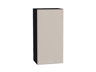 Шкаф верхний с 1-ой дверцей Квадро Graphite, Кашемир, 920, 450 В*Ш*Г 920*450*321, фасад МДФ  Кашемир, корпус  Graphite ms2510VVT_73112