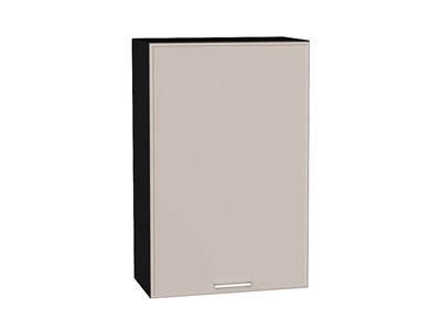 Шкаф верхний с 1-ой дверцей Квадро Graphite, Кашемир, 920, 600 В*Ш*Г 920*600*321, фасад МДФ  Кашемир, корпус  Graphite ms2510VVT_73114