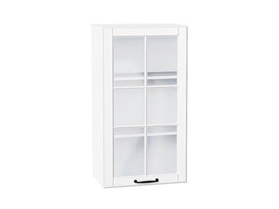 Шкаф верхний с 1-ой остекленной дверцей Дублин Белый, Special White, 920, 500 В*Ш*Г 920*500*318, фасад МДФ/Стекло  Special White, корпус  Белый ms2510VVT_74317