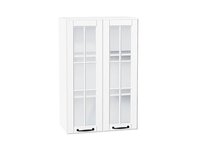 Шкаф верхний с 2-мя остекленными дверцами Дублин Белый, Special White, 920, 600 В*Ш*Г 920*600*318, фасад МДФ/Стекло  Special White, корпус  Белый ms2510VVT_74290