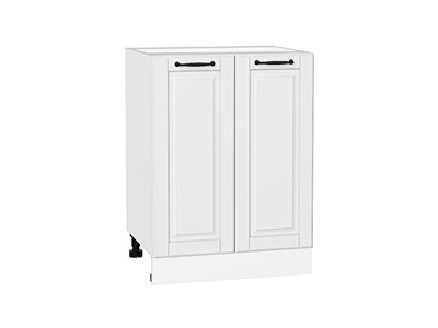 Шкаф нижний с 2-мя дверцами Дублин Белый, Special White, 600 В*Ш*Г 816*600*478, фасад МДФ  Special White, корпус  Белый ms2510VVT_73512