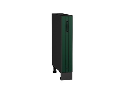 Шкаф нижний бутылочница Дублин Graphite, Special Green, 150 В*Ш*Г 816*150*478, фасад МДФ  Special Green, корпус  Graphite ms2510VVT_73311