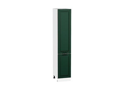 Шкаф пенал с 2-мя дверцами Дублин Белый, Special Green, 2140, 400 В*Ш*Г 2132*400*574, фасад МДФ  Special Green, корпус  Белый ms2510VVT_73726