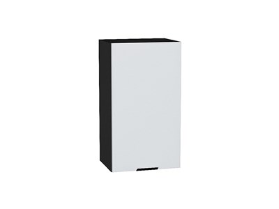 Шкаф верхний с 1-ой дверцей Евро Graphite, Белый, 720, 400 В*Ш*Г 716*400*318, фасад МДФ  Белый, корпус  Graphite ms2510VVT_59110