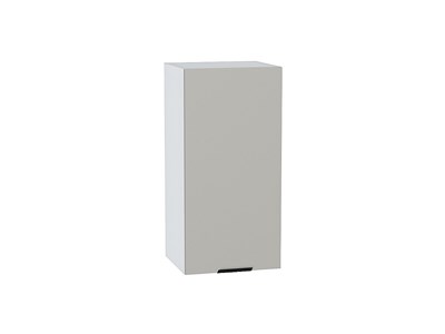 Шкаф верхний с 1-ой дверцей Евро Белый, Агат, 720, 350 В*Ш*Г 716*350*318, фасад МДФ  Агат, корпус  Белый ms2510VVT_65411