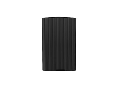 Шкаф верхний торцевой Евро Лайн Graphite, Антрацит, 720 В*Ш*Г 716*300*304, фасад МДФ  Антрацит, корпус  Graphite ms2510VVT_59398