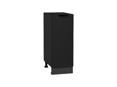 Шкаф нижний с 1-ой дверцей Евро Graphite, Антрацит, 300 В*Ш*Г 816*300*478, фасад МДФ  Антрацит, корпус  Graphite ms2510VVT_59166