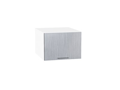 Шкаф верхний горизонтальный глубокий Валерия-М Белый, Серый металлик дождь светлый, 500 В*Ш*Г 358*500*574, фасад МДФ  Серый металлик дождь светлый, корпус  Белый ms2510VVT_45545