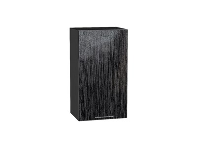 Шкаф верхний с 1-ой дверцей Валерия-М Graphite, Черный металлик дождь, 720, 400 В*Ш*Г 716*400*318, фасад МДФ  Черный металлик дождь, корпус  Graphite ms2510VVT_37749