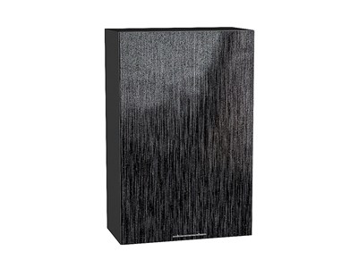 Шкаф верхний с 1-ой дверцей Валерия-М Graphite, Черный металлик дождь, 920, 600 В*Ш*Г 920*600*318, фасад МДФ  Черный металлик дождь, корпус  Graphite ms2510VVT_41128