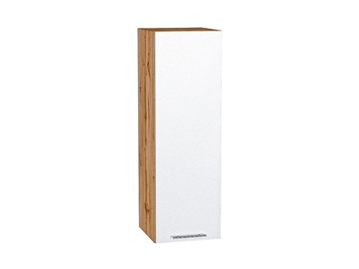 Шкаф верхний с 1-ой дверцей Валерия-М Дуб Вотан, Белый металлик, 920, 300 В*Ш*Г 920*300*318, фасад МДФ  Белый металлик, корпус  Дуб Вотан ms2510VVT_63583