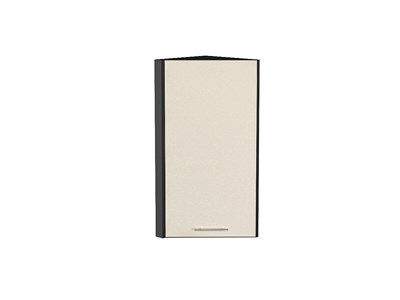Шкаф верхний торцевой Валерия-М Graphite, Бежевый металлик, 720 В*Ш*Г 716*300*304, фасад МДФ  Бежевый металлик, корпус  Graphite ms2510VVT_51465
