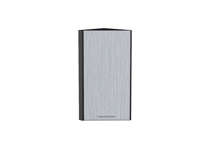 Шкаф верхний торцевой Валерия-М Graphite, Серый металлик дождь светлый В*Ш*Г 716*300*304, фасад МДФ  Серый металлик дождь светлый, корпус  Graphite ms2510VVT_49037