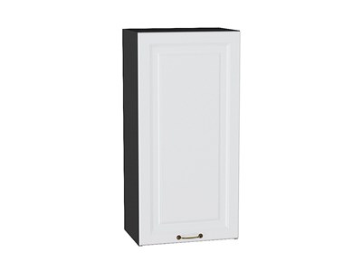 Шкаф верхний с 1-ой дверцей Ницца Graphite, Белый, 920, 450 В*Ш*Г 920*450*318, фасад МДФ  Белый, корпус  Graphite ms2510VVT_54597