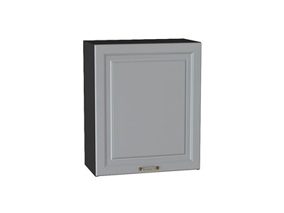 Шкаф верхний с 1-ой дверцей Ницца Graphite, Графит, 720, 600 В*Ш*Г 716*600*318, фасад МДФ  Графит, корпус  Graphite ms2510VVT_54654