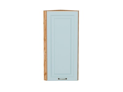 Шкаф верхний торцевой Ницца Дуб Вотан, Голубой, 920 В*Ш*Г 920*300*304, фасад МДФ  Голубой, корпус  Дуб Вотан ms2510VVT_62318