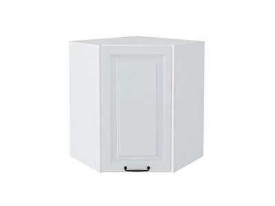 Шкаф верхний угловой Ницца Белый, Blanco, 720 В*Ш*Г 716*600*600, фасад МДФ  Blanco, корпус  Белый ms2510VVT_33711