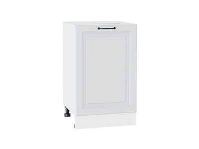 Шкаф нижний с 1-ой дверцей Ницца Белый, Blanco, 500 В*Ш*Г 816*500*478, фасад МДФ  Blanco, корпус  Белый ms2510VVT_33725
