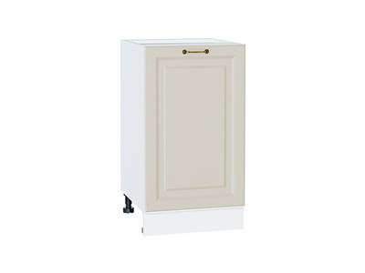 Шкаф нижний с 1-ой дверцей Ницца Белый, Агат, 450 В*Ш*Г 816*450*478, фасад МДФ  Агат, корпус  Белый ms2510VVT_54881