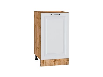 Шкаф нижний с 1-ой дверцей Ницца Дуб Вотан, Blanco, 450 В*Ш*Г 816*450*478, фасад МДФ  Blanco, корпус  Дуб Вотан ms2510VVT_64426