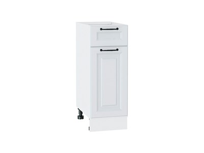 Шкаф нижний с 1-ой дверцей и ящиком Ницца Белый, Blanco, 300 В*Ш*Г 816*300*478, фасад МДФ  Blanco, корпус  Белый ms2510VVT_33727