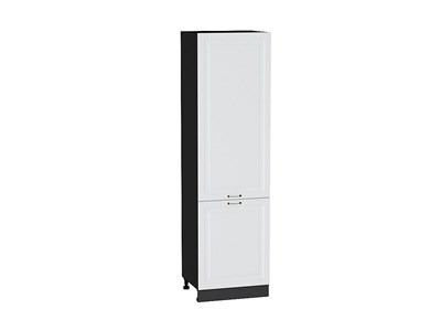 Шкаф пенал с 2-мя дверцами Ницца Graphite, Белый, 2140, 600 В*Ш*Г 2132*600*574, фасад МДФ  Белый, корпус  Graphite ms2510VVT_55011